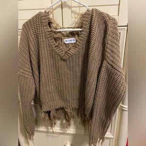 tan boutique sweater